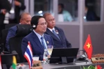 Prime Minister Pham Minh Chinh speaks at the second ASEAN-GCC Summit. (Photo: VNA)