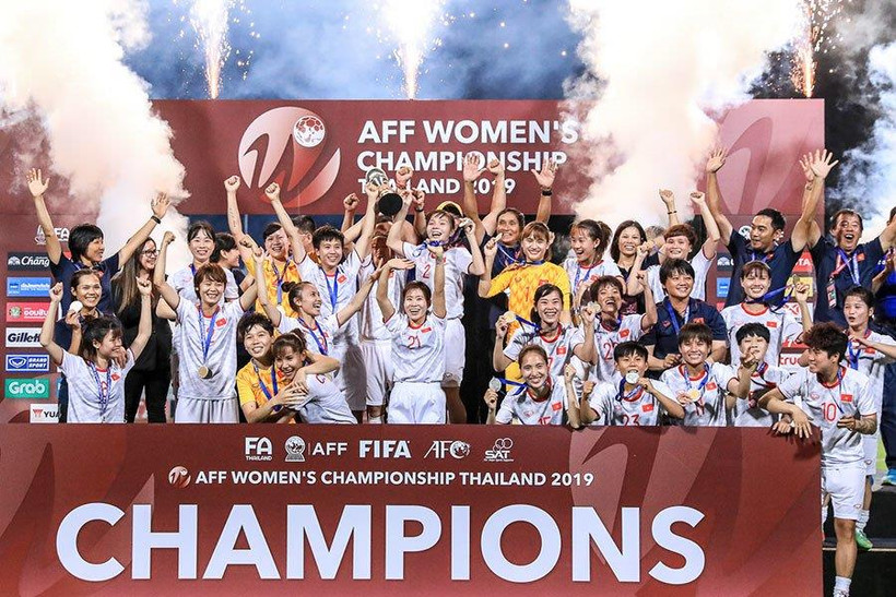 Women’s national football team gets rewards for AFF champ title