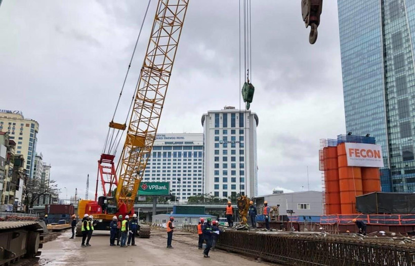 FECON won the contract to construct underground stations of the Nhon – Hanoi Station metro line (Photo: Vietnamplus)