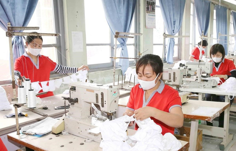 Many textile and apparel firms in Vietnam are forced to cut working hours due to the impact of COVID-19. (Illustrative photo: VNA)