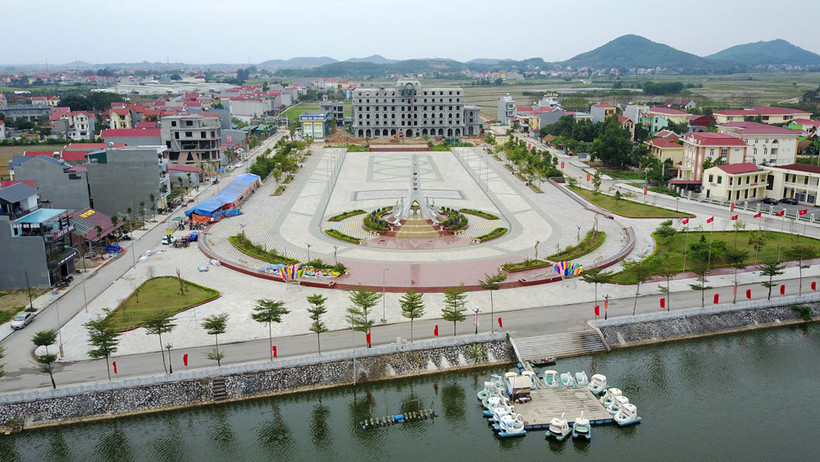 The centre of Bich Dong Township in Viet Yen District. (Photo: snv.bacgiang.gov.vn)