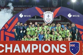 Australia defeat Myanmar to win their first 2025 AFF Women’s Championship title on August 19. (Photo: VNA)