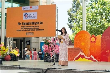 Hannah Vu, President of the Vietnam-Australia Talent Network (AVTN), is always actively involved in activities focused on the homeland. (Photo: VNA)
