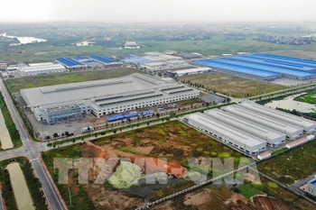 Hoa Phu industrial park in Hiep Hoa district, Bac Giang province. (Photo: VNA)