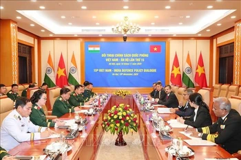 The 15th Vietnam – India Defence Policy Dialogue in Hanoi on November 10, 2025. (Photo: VNA)