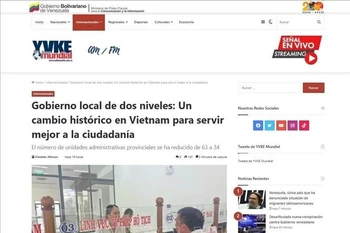 RadioMundial highlights Vietnam's shift to a two-tier local government system. (Photo: VNA)