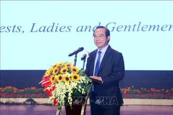 Chairman of the HCM City People’s Committee Nguyen Van Duoc speaks at the celebration of the 50th anniversary of Vietnam – New Zealand diplomatic ties on November 28. (Photo: VNA)