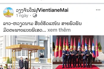 A screenshot of the article published by the Vientiane Mai newspaper. 