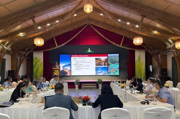 Participants at the workshop on green tourism in Quang Nam province. (Photo: baovanhoa.vn)