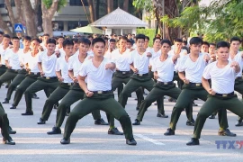 Special performance by the People's Public Security guard force
