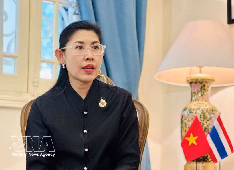 Thai Ambassador to Vietnam Urawadee Sriphiromya (Photo: VNA)