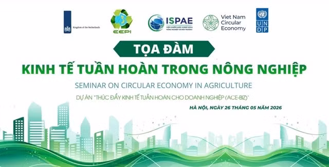 A seminar on circular economy in agriculture will be held on May 26 in Hanoi. (Photo: The organising board)