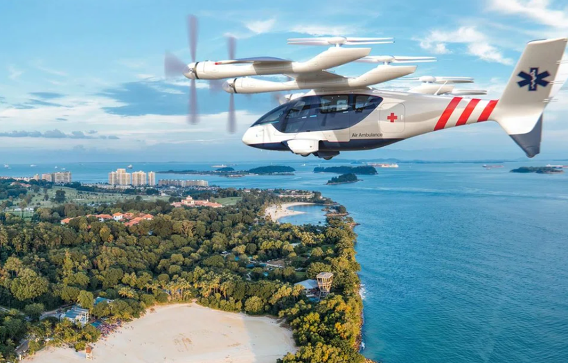 Manufacturer Vertical Aerospace will look at how electric and hybrid-electric vertical aircraft can support timely medical response in remote areas around Singapore. (Photo: Vertical Aerospace)