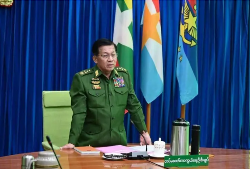 Min Aung Hlaing is elected Vice President by the Pyithu Hluttaw with a majority of votes. (Photo: thestar.com)
