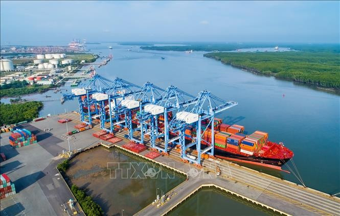 Cai Mep–Thi Vai deep-water port has helped with FDI attraction to the southeastern region. (Photo: VNA)