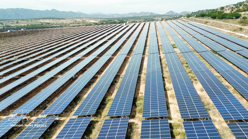 GELEX Ninh Thuan solar farm located in Phuoc Dinh commune, Khanh Hoa province. (Illustrative photo: VNA) 