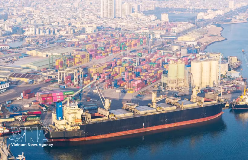 Quy Nhon Port, the principal import-export gateway for the Central Highlands and the starting point of Gia Lai province’s logistics network. (Photo: VNA)