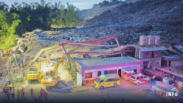 At the scene of garbage landslide in Cebu city, the Philippines (Photo: rappler.com)