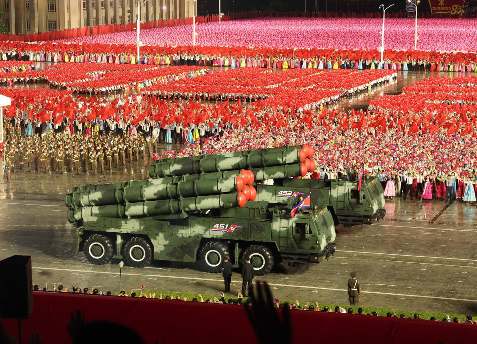 Military parade marks 80th anniversary of the Workers' Party of Korea (WPK). (Photo: VNA)