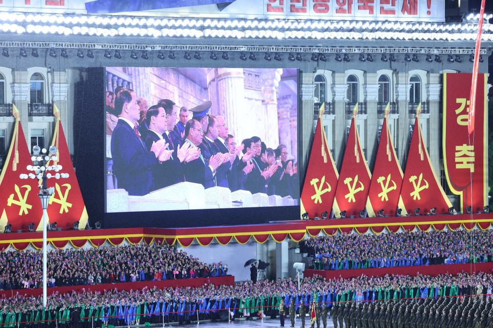Military parade marks 80th anniversary of the Workers' Party of Korea (WPK). (Photo: VNA)