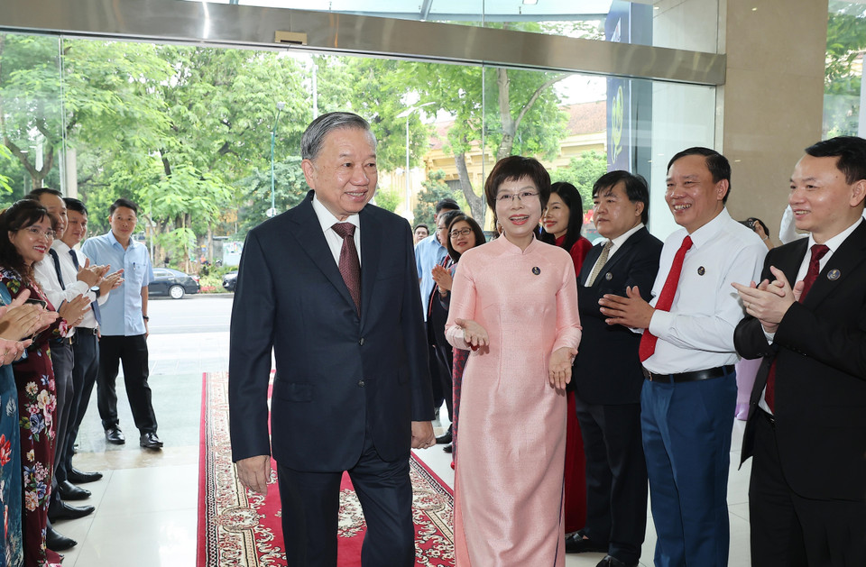 General Secretary To Lam attends Vietnam News Agency's 80th founding anniversary (Photo: VNA)