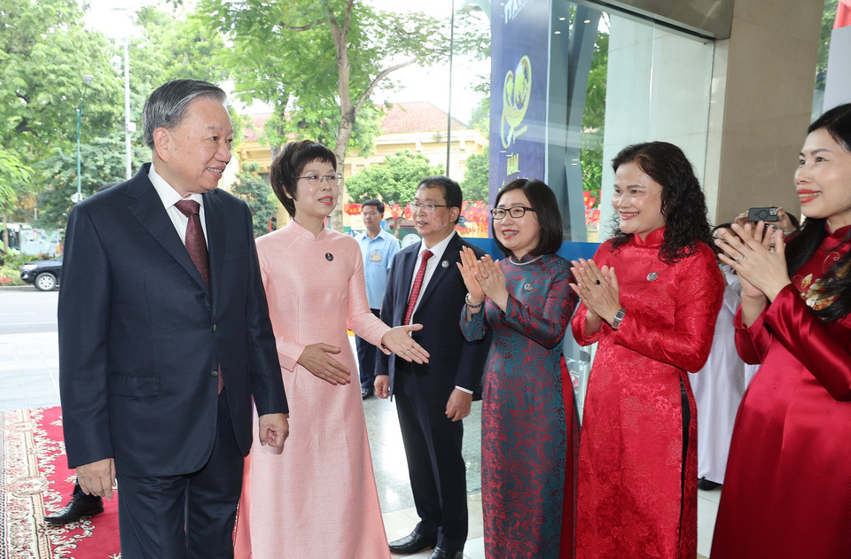 General Secretary To Lam attends Vietnam News Agency's 80th founding anniversary (Photo: VNA)