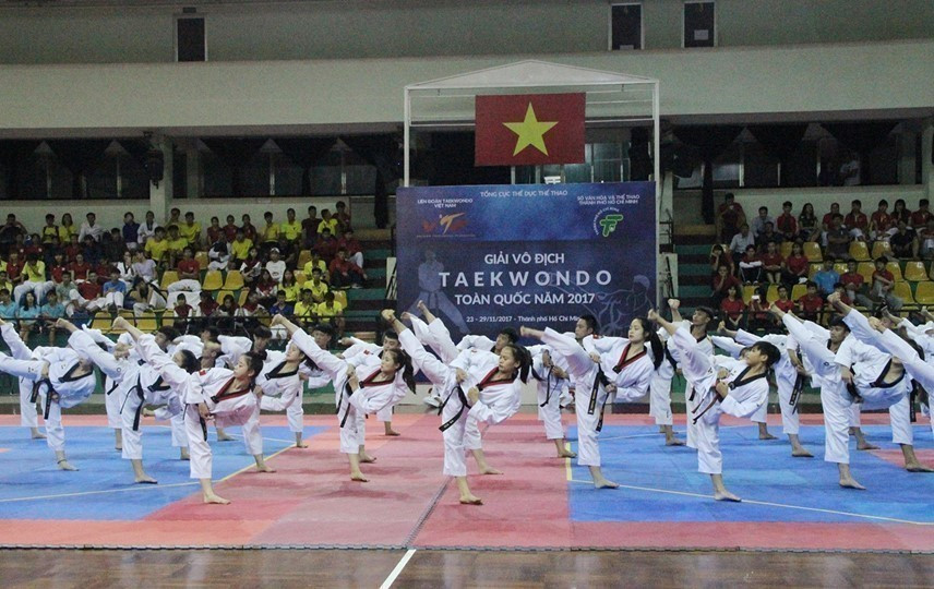 Taekwondo – a martial art originating from the Republic of Korea – has seen strong development in Vietnam for decades. In October 2020, the RoK Government, through the Korean Cultural Centre in Vietnam, commits comprehensive support for further development of this martial art in Vietnam, initially in the 2020–2023 period. (Photo: VNA)