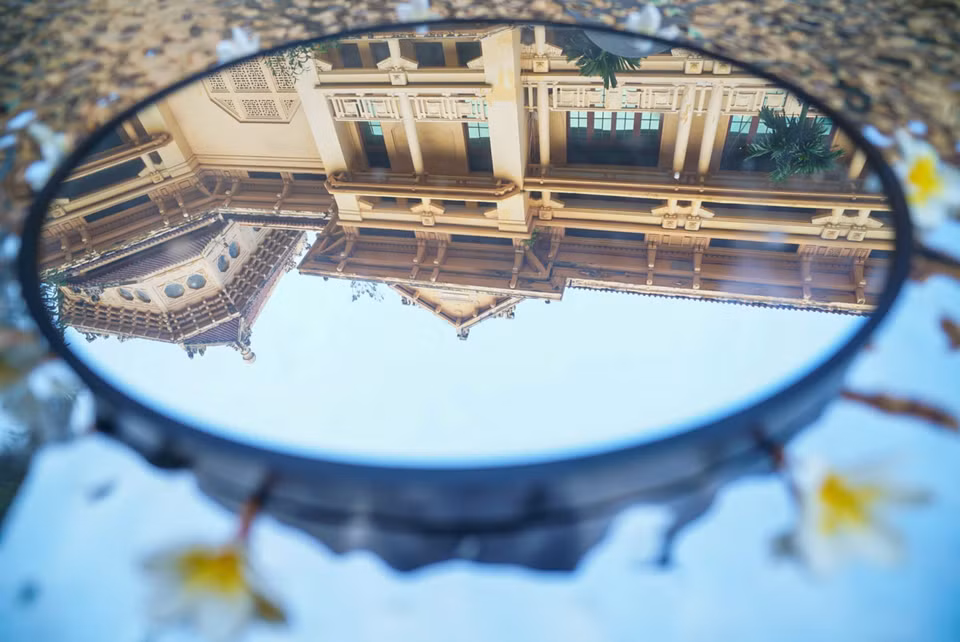 The French-style roof of the National Museum of History. (Photo: VNA)