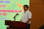 Deputy Minister of Agriculture and Environment Tran Thanh Nam speaks at the workshop. (Photo: nongthonmoi.gov.vn)