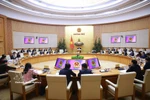 Prime Minister Pham Minh Chinh on February 22 chairs a meeting of the Government’s standing members to review Tet celebrations and implement key task for the post-holiday period. (Photo: VNA)