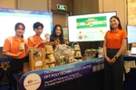 A group of students from FPT Polytechnic College, Can Tho with their products at Techfest Cantho 2024. (source: https://cantho.edu.vn/)