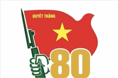 The logo design for use in popularisation activities in celebration of the 80th founding anniversary of the Vietnam People's Army (December 22, 1944 - 2024). (Photo: VNA)