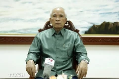 Khamphanh Pheuyavong, Secretary of the Lao People’s Revolutionary Party Central Committee and head of its Commission for Propaganda and Training. (Photo: VNA)