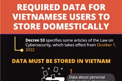 Required data for Vietnamese users to store domestically