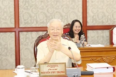 Party leader chairs meeting on important projects