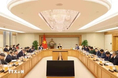 Deputy Prime Minister Tran Hong Ha chairs a meeting of the Vietnam-Russia Inter-Governmental Committee on Economic-Trade and Scientific-Technological Cooperation in Hanoi on December 12. (Photo: VNA)