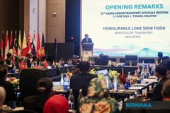 At the 57th ASEAN Senior Transport Officials Meeting (Photo: Bernama)
