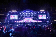 At the Korea Travel Festa 2024 in Ocean city, Hanoi (Photo: vnexpress.net)