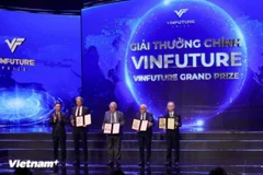 Outstanding scientists honoured at the previous event. (Photo: VNA)