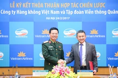 Viettel, Vietnam Airlines ink co-operation agreement
