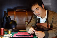 Young man’s passion for leather crafting