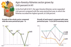 Agro-forestry-fisheries sector grows by 2.65 percent in H1