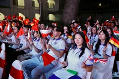 Young OVs attends at the opening ceremony of the Vietnam Summer Camp 2024 in Hanoi on July 16. (Photo: VNA)