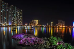 Open-air coral reefs in central coastal region