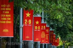 Hanoi adorned with national flags and flowers to celebrate 77th National Day