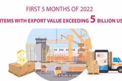 Six items with export turnover exceeding 5 billion USD in 5 months of 2022 