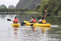 Kayak tours on offer at Trang An Scenic Landscape Complex