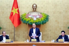 Prime Minister Nguyen Xuan Phuc speaks at the meeting (Source: VNA)