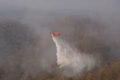 Helicopters sent to help combat forest fires in Thailand's Nakhon Nayok