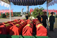Remains of 52 soldiers reburied in Dong Thap province